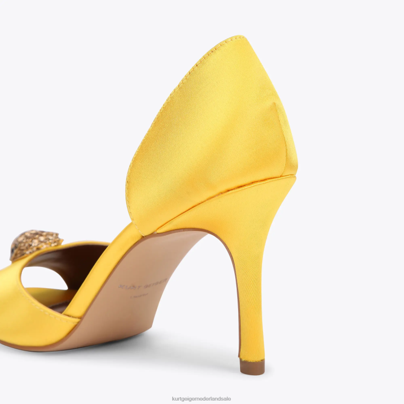 vrouwen Kurt Geiger N206R343 Londen Kensington d'Orsay geel | schoenen