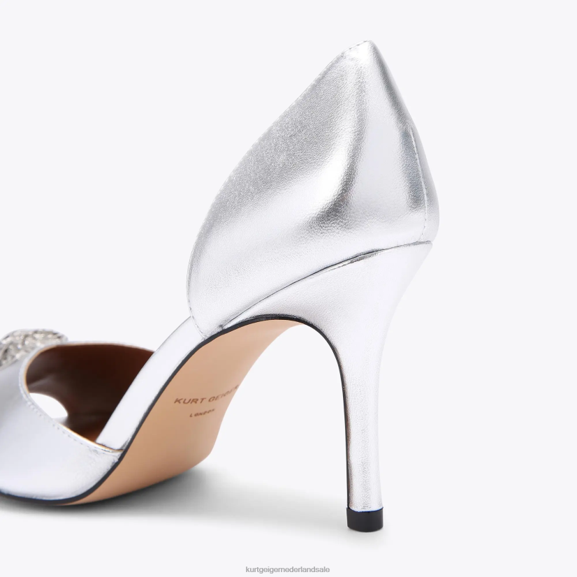 vrouwen Kurt Geiger N206R345 Londen Kensington d'Orsay zilver | schoenen