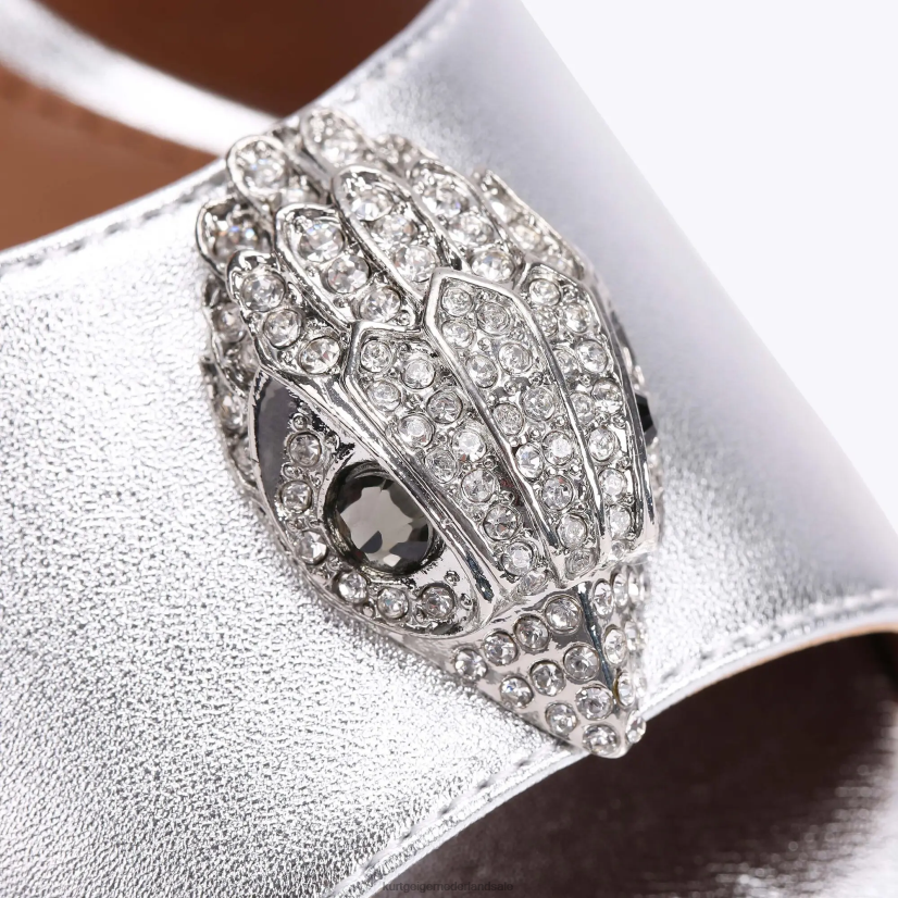 vrouwen Kurt Geiger N206R345 Londen Kensington d'Orsay zilver | schoenen