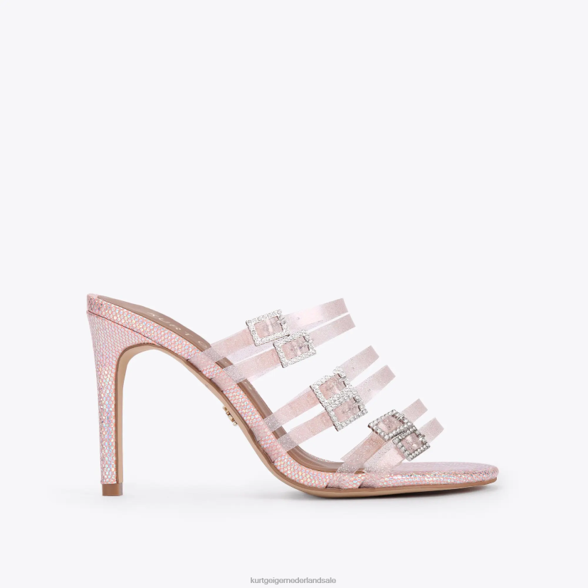 vrouwen Kurt Geiger N206R380 Londen pierra vinyl muilezel bleekroze | schoenen