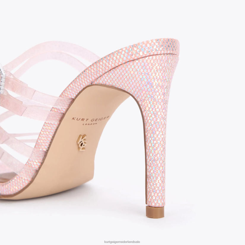 vrouwen Kurt Geiger N206R380 Londen pierra vinyl muilezel bleekroze | schoenen