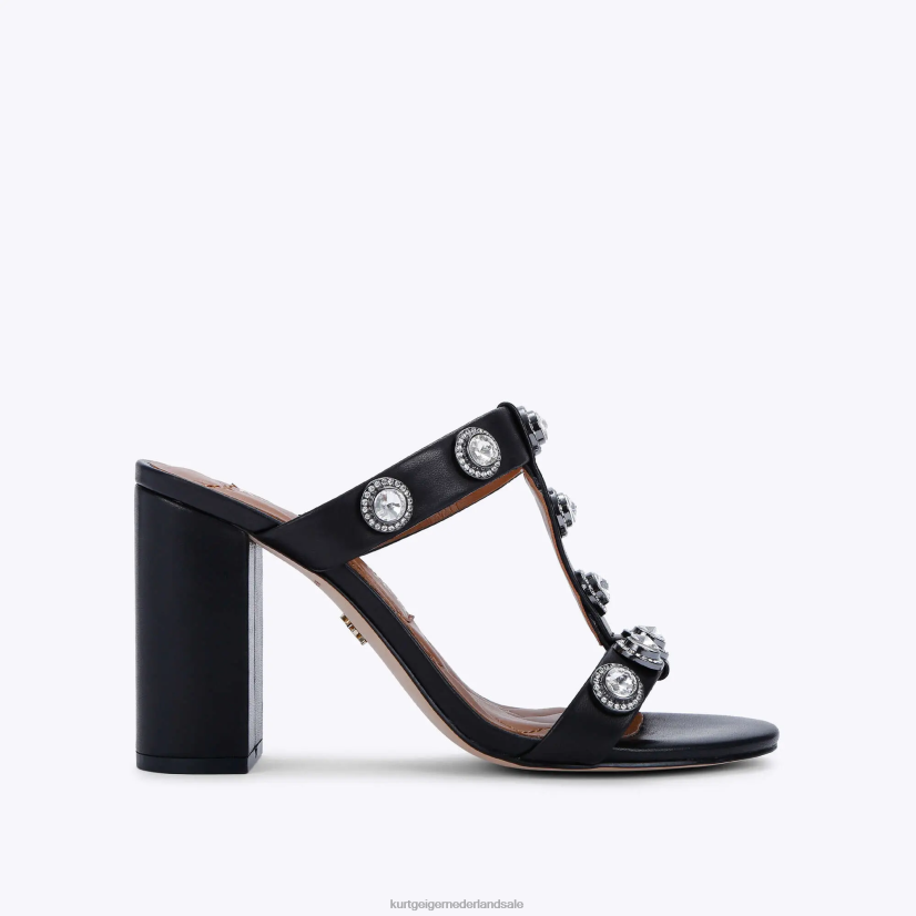 vrouwen Kurt Geiger N206R392 Londen Octavia bloksandaal zwart | schoenen