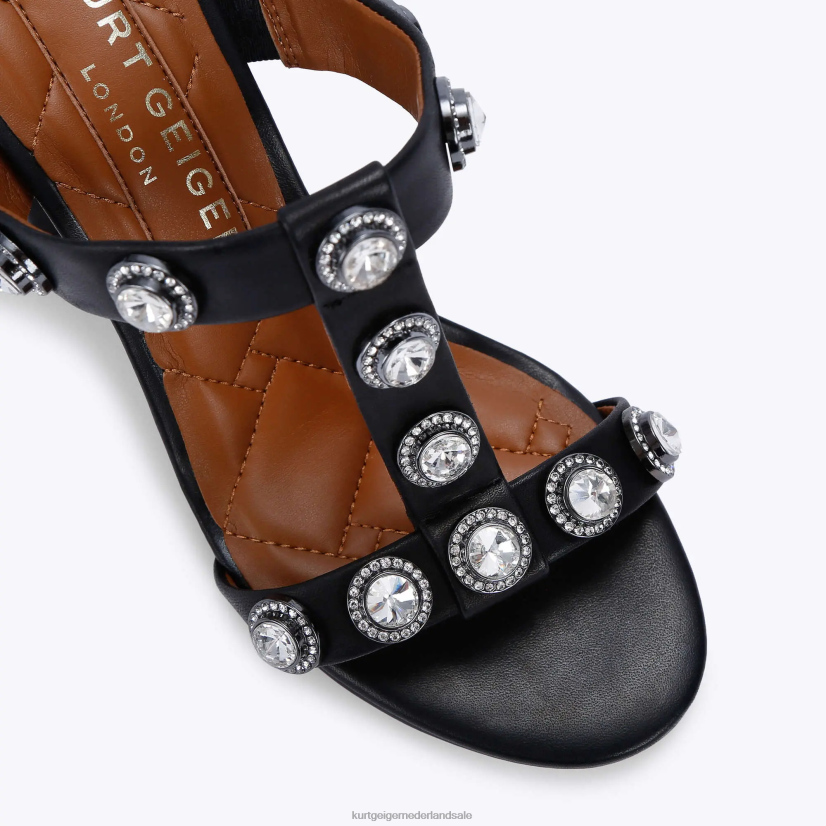 vrouwen Kurt Geiger N206R392 Londen Octavia bloksandaal zwart | schoenen