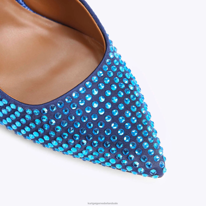 vrouwen Kurt Geiger N206R417 Londen Duke kristal donkerblauw | schoenen