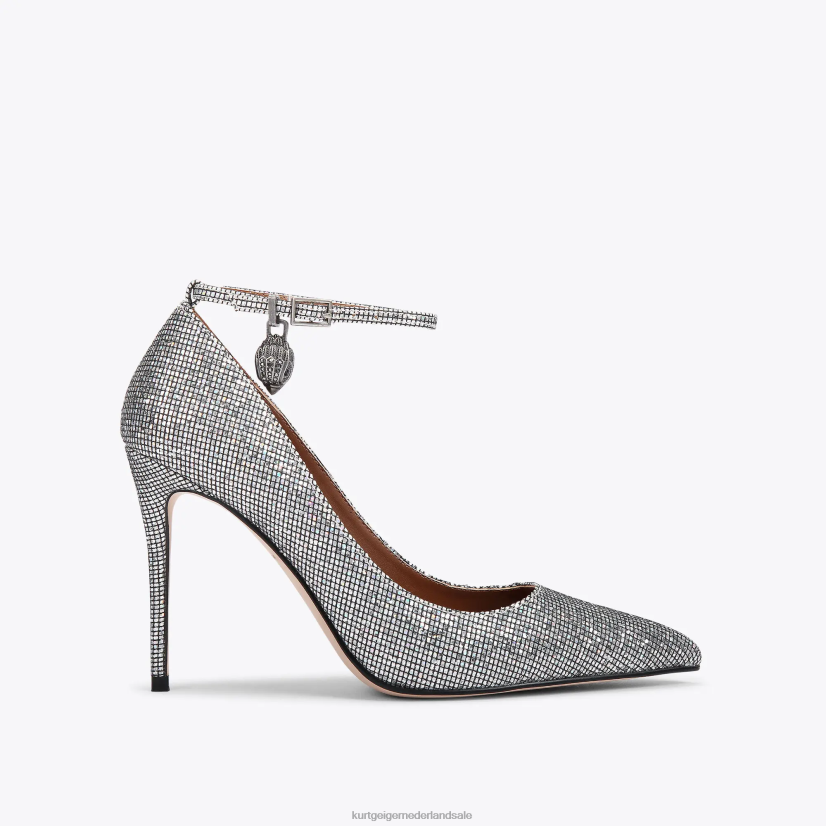 vrouwen Kurt Geiger N206R419 londen shoreditch stiletto zilveren combinatie | schoenen