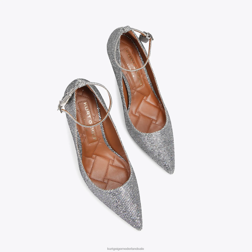 vrouwen Kurt Geiger N206R419 londen shoreditch stiletto zilveren combinatie | schoenen
