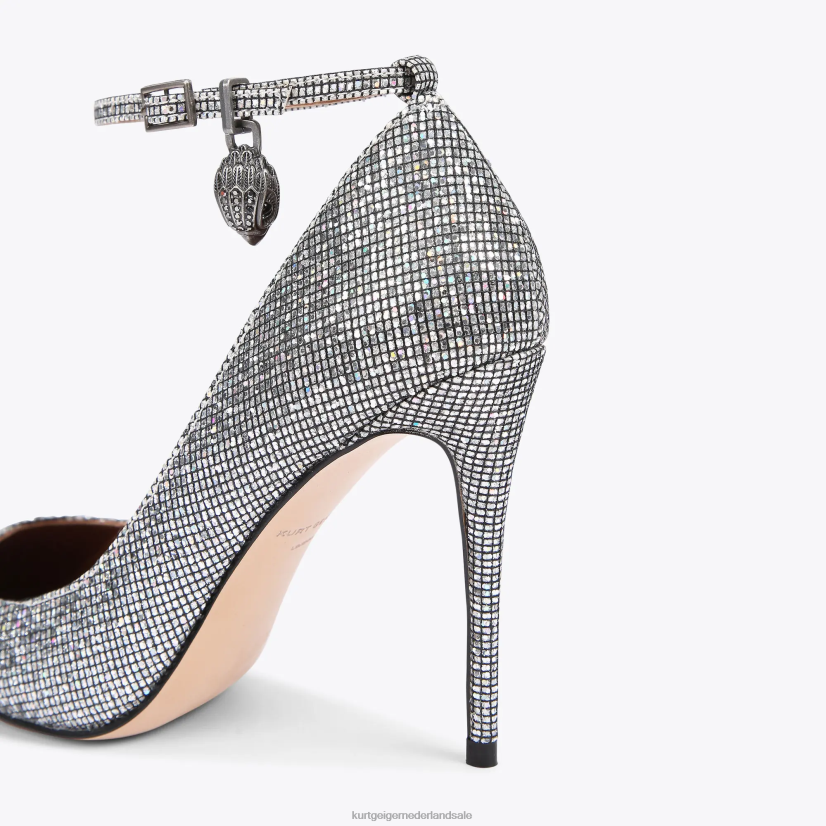 vrouwen Kurt Geiger N206R419 londen shoreditch stiletto zilveren combinatie | schoenen