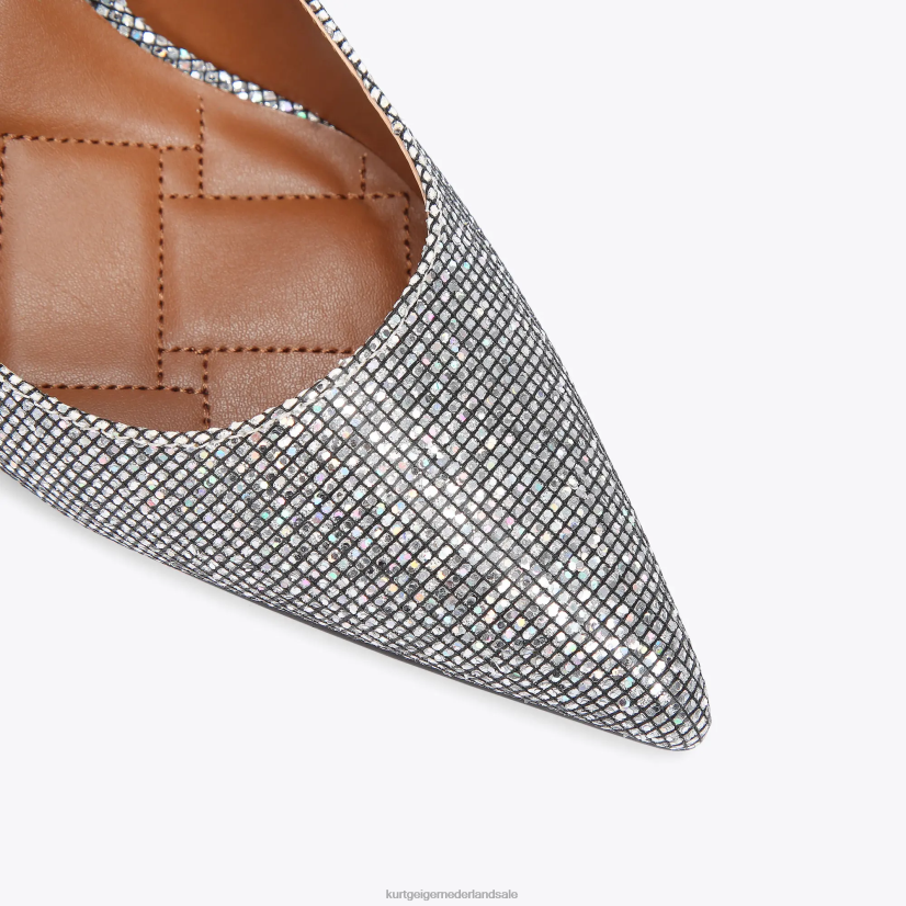 vrouwen Kurt Geiger N206R419 londen shoreditch stiletto zilveren combinatie | schoenen
