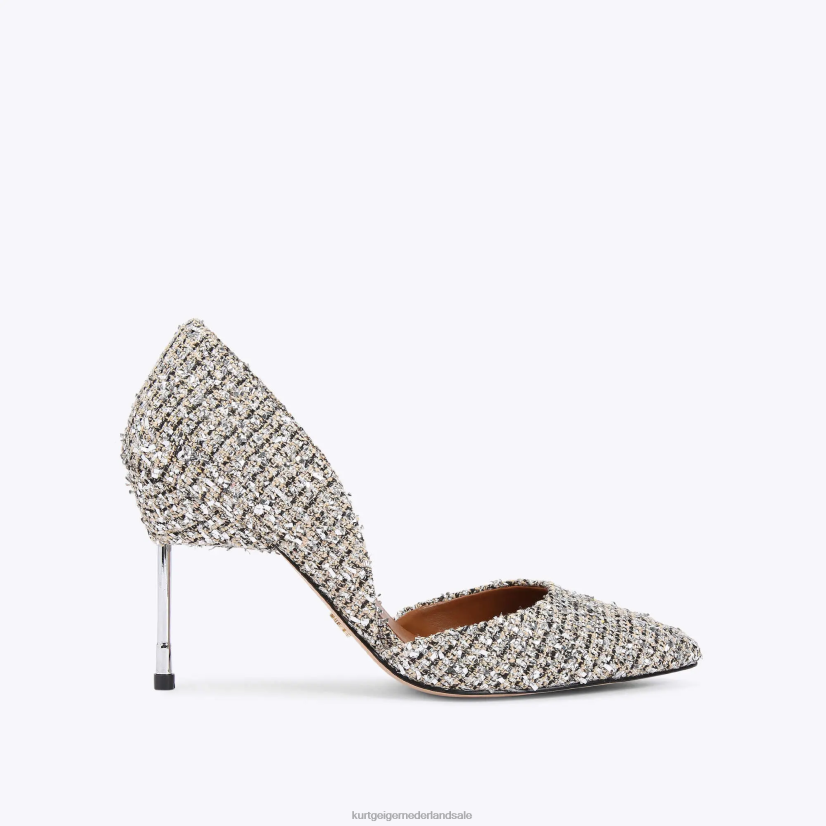vrouwen Kurt Geiger N206R421 Londense obligatie 90 zilveren combinatie | schoenen