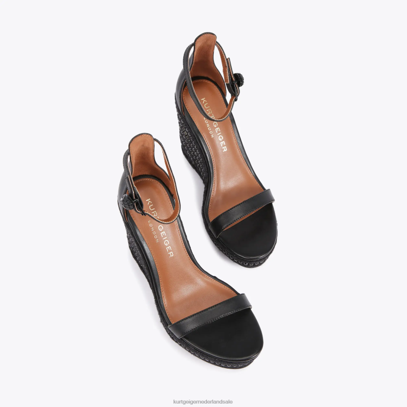 vrouwen Kurt Geiger N206R437 Londen Shoreditch-wig zwart | schoenen