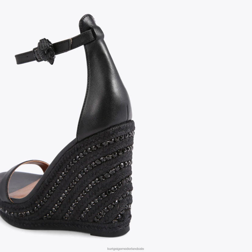 vrouwen Kurt Geiger N206R437 Londen Shoreditch-wig zwart | schoenen