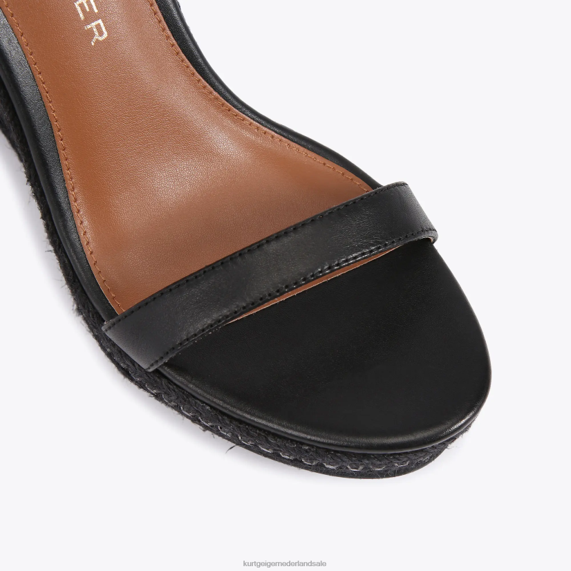 vrouwen Kurt Geiger N206R437 Londen Shoreditch-wig zwart | schoenen