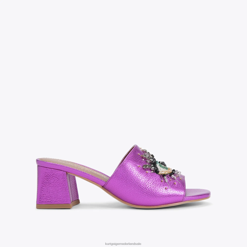 vrouwen Kurt Geiger N206R666 Londen olijfblok oog fushia | schoenen