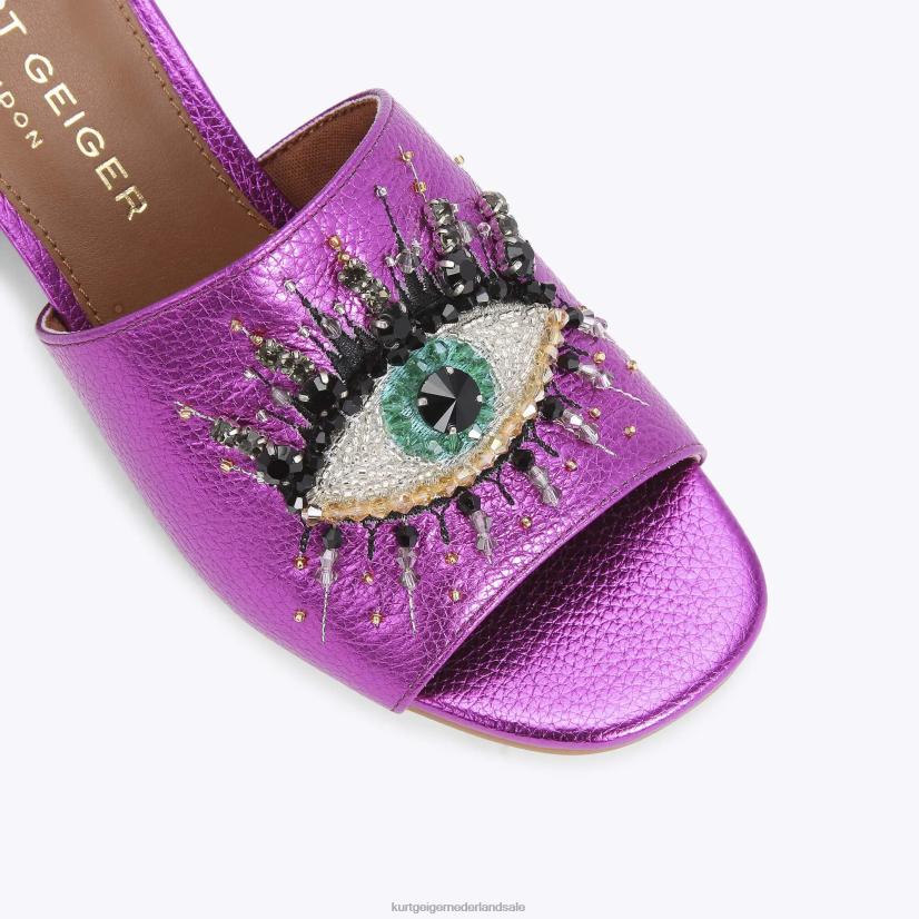 vrouwen Kurt Geiger N206R666 Londen olijfblok oog fushia | schoenen