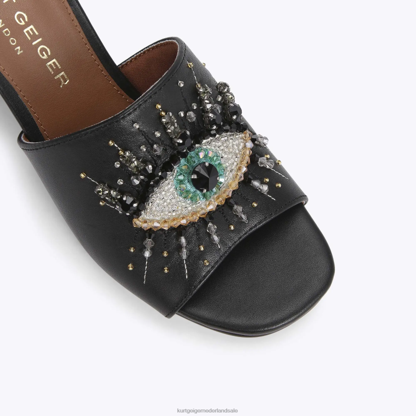 vrouwen Kurt Geiger N206R667 Londen olijfblok oog zwart | schoenen