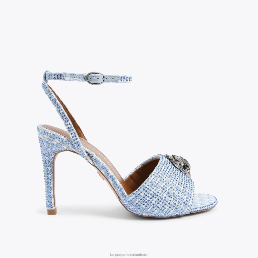 vrouwen Kurt Geiger N206R670 Londen kensington sandaal midden blauw | schoenen