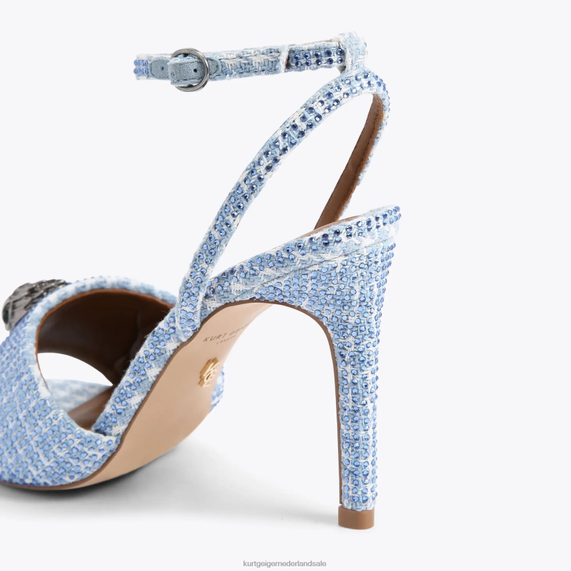 vrouwen Kurt Geiger N206R670 Londen kensington sandaal midden blauw | schoenen