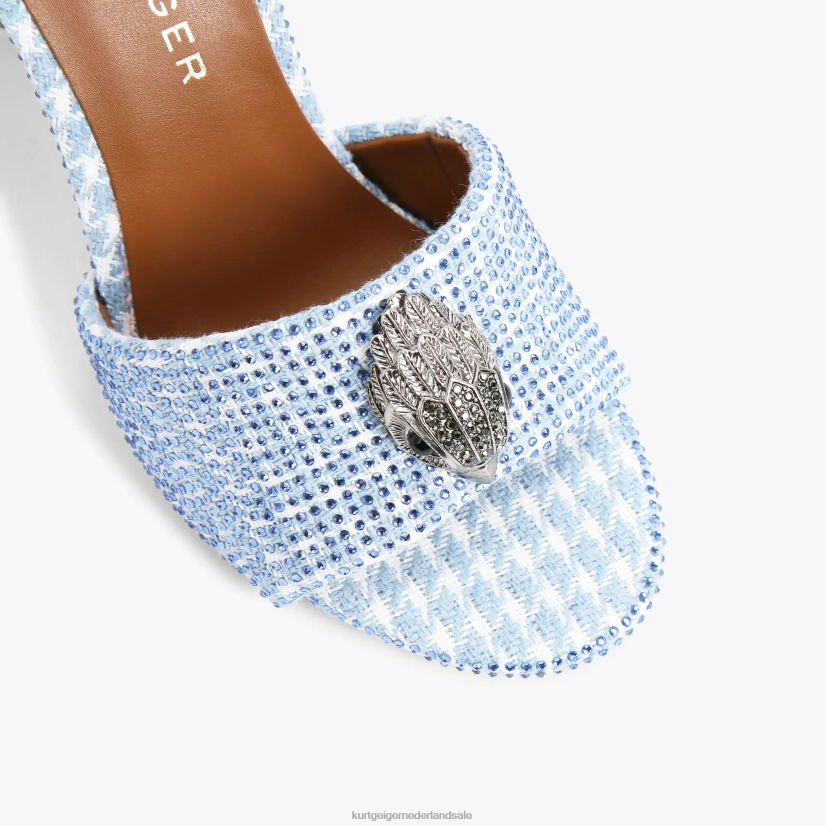 vrouwen Kurt Geiger N206R670 Londen kensington sandaal midden blauw | schoenen