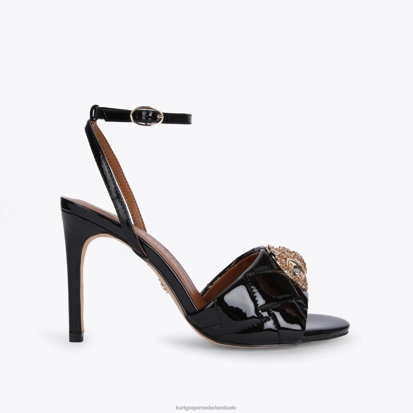 vrouwen Kurt Geiger N206R671 Londen kensington sandaal zwart | schoenen