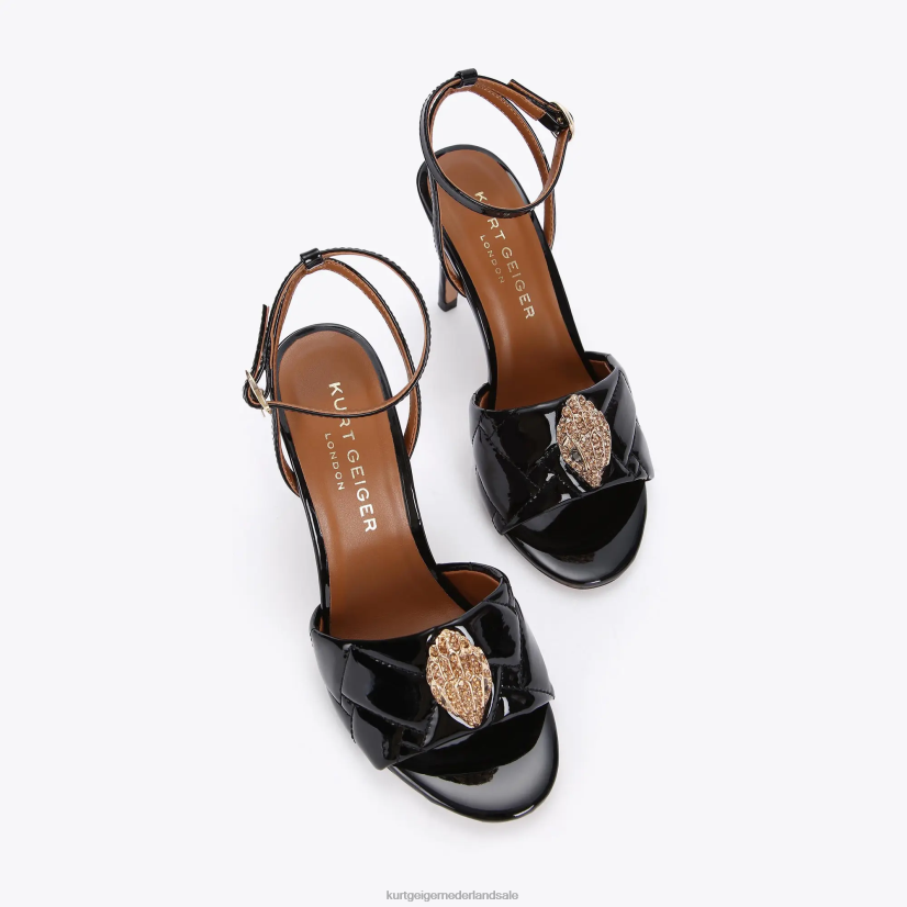 vrouwen Kurt Geiger N206R671 Londen kensington sandaal zwart | schoenen