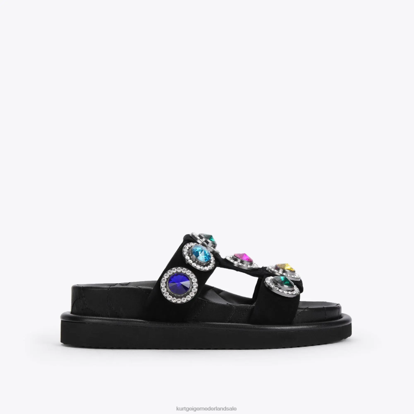 vrouwen Kurt Geiger N206R215 Londen orson kristallen sandaal zwart | schoenen