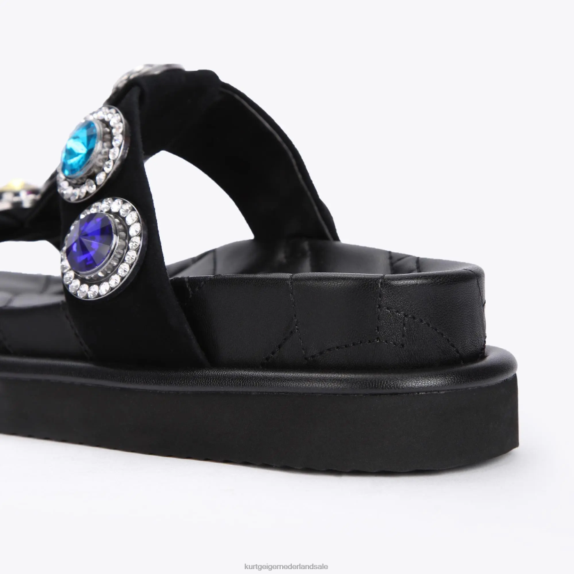 vrouwen Kurt Geiger N206R215 Londen orson kristallen sandaal zwart | schoenen