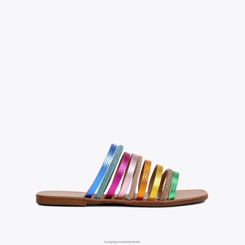vrouwen Kurt Geiger N206R222 Londen Daisy regenboog metalen combinatie | schoenen