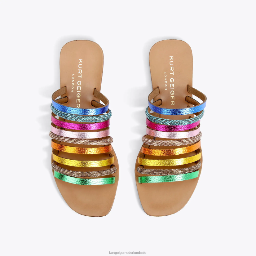 vrouwen Kurt Geiger N206R222 Londen Daisy regenboog metalen combinatie | schoenen