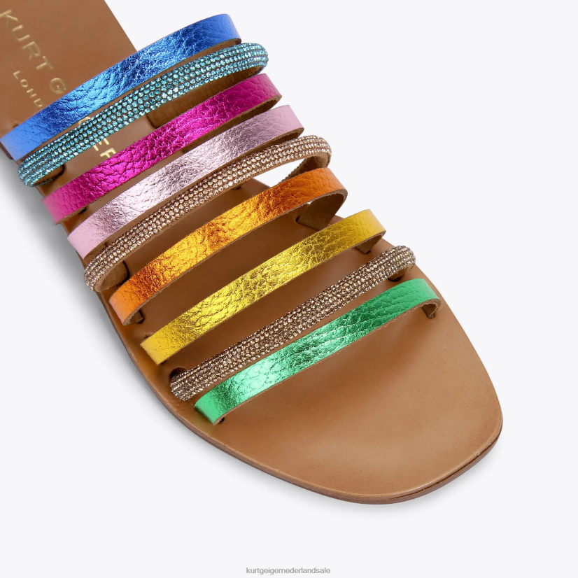 vrouwen Kurt Geiger N206R222 Londen Daisy regenboog metalen combinatie | schoenen
