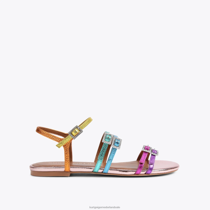 vrouwen Kurt Geiger N206R224 Londen pierra platte sandaal meerdere/andere | schoenen