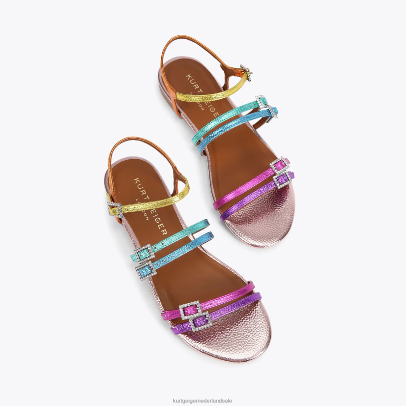 vrouwen Kurt Geiger N206R224 Londen pierra platte sandaal meerdere/andere | schoenen