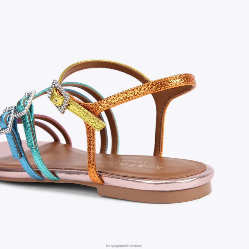vrouwen Kurt Geiger N206R224 Londen pierra platte sandaal meerdere/andere | schoenen