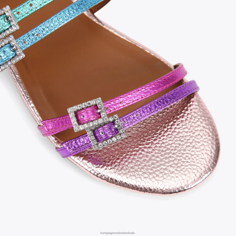 vrouwen Kurt Geiger N206R224 Londen pierra platte sandaal meerdere/andere | schoenen