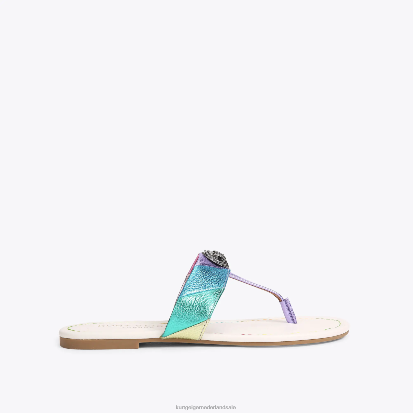 vrouwen Kurt Geiger N206R228 Londen kensington t-bar sandaal metalen combinatie | schoenen