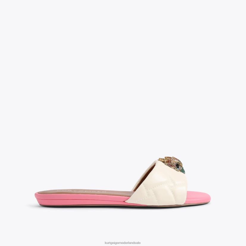 vrouwen Kurt Geiger N206R348 Londen Kensington platte sandaal bot combinatie | schoenen