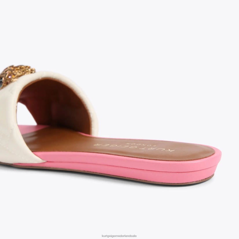 vrouwen Kurt Geiger N206R348 Londen Kensington platte sandaal bot combinatie | schoenen