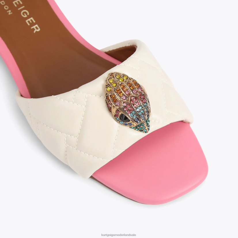 vrouwen Kurt Geiger N206R348 Londen Kensington platte sandaal bot combinatie | schoenen