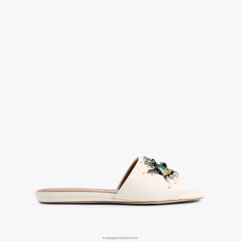 vrouwen Kurt Geiger N206R353 Platte sandaal met londen oog bot | schoenen