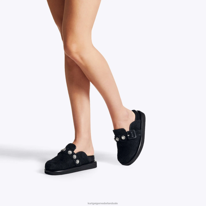vrouwen Kurt Geiger N206R384 London Orson Crystal Mule zwart | schoenen