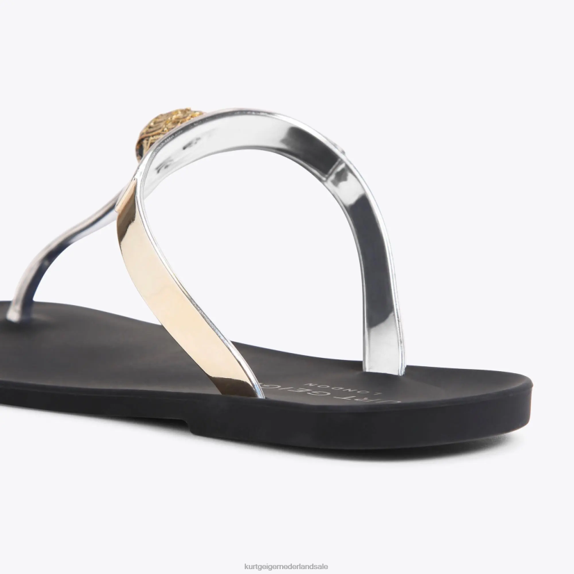 vrouwen Kurt Geiger N206R429 London Madison T-bar goud | schoenen