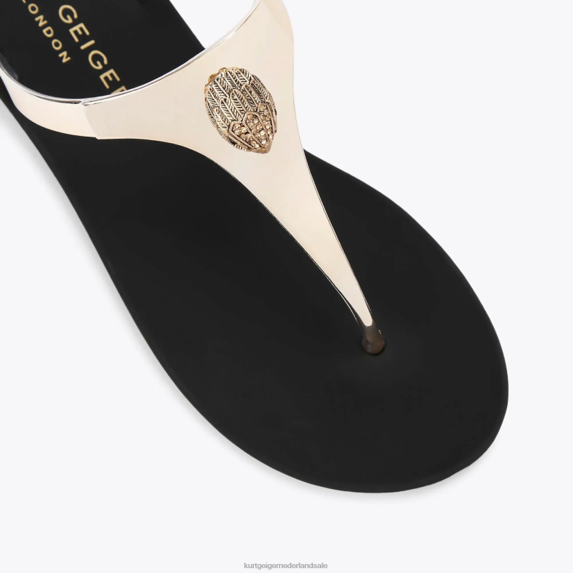 vrouwen Kurt Geiger N206R429 London Madison T-bar goud | schoenen