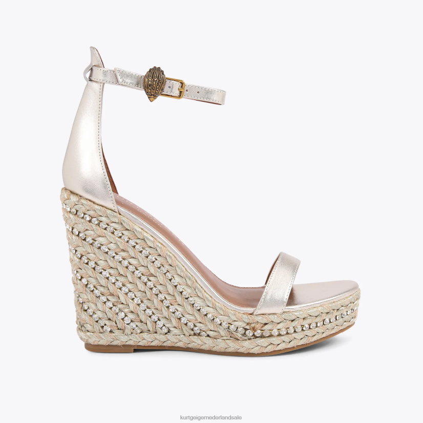 vrouwen Kurt Geiger N206R438 Londen Shoreditch-wig goud | schoenen