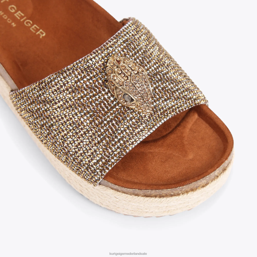 vrouwen Kurt Geiger N206R440 Londen kensington platvorm beige | schoenen