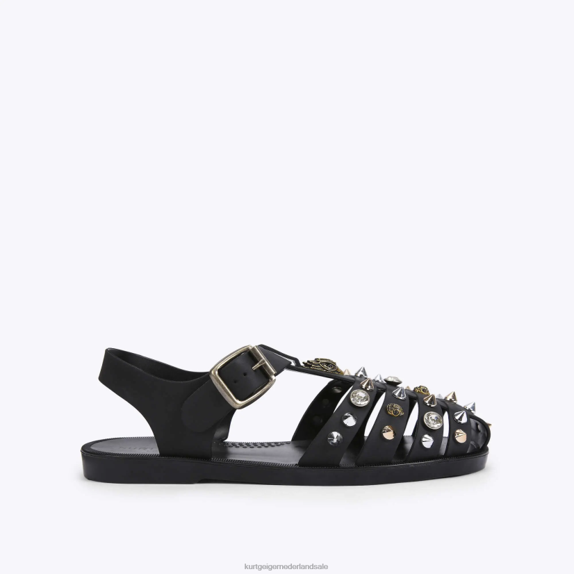 vrouwen Kurt Geiger N206R449 London Madelyn visserssandaal zwart | schoenen