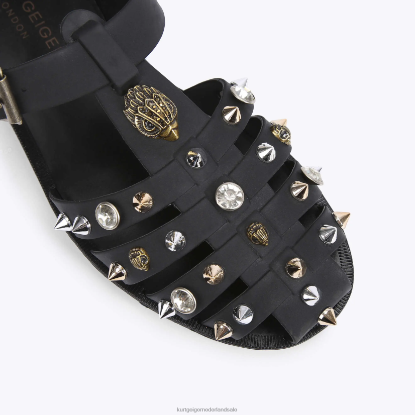 vrouwen Kurt Geiger N206R449 London Madelyn visserssandaal zwart | schoenen