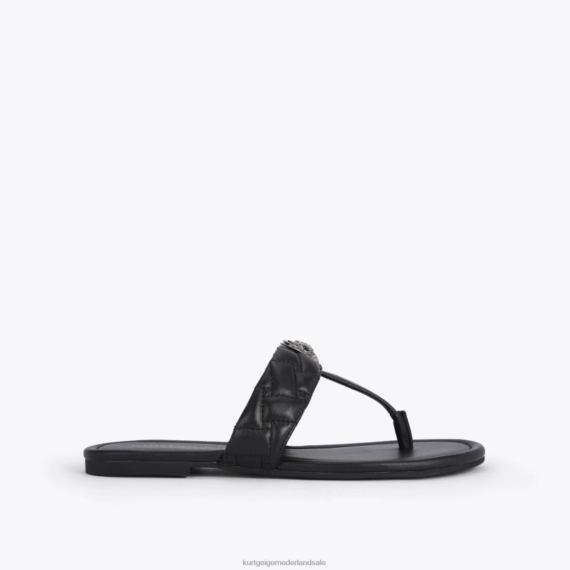 vrouwen Kurt Geiger N206R451 Londen kensington t-bar sandaal zwart | schoenen