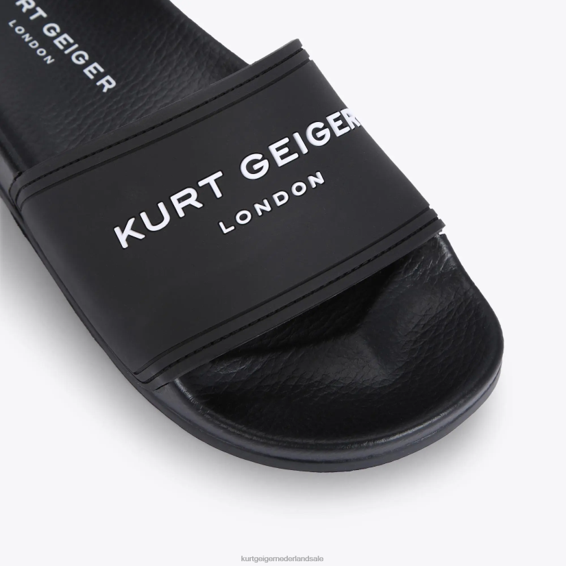 vrouwen Kurt Geiger N206R454 Londen kgl zwembadschuifregelaar zwart | schoenen