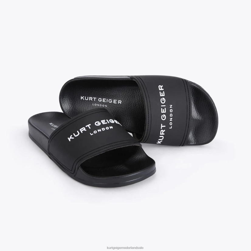 vrouwen Kurt Geiger N206R454 Londen kgl zwembadschuifregelaar zwart | schoenen