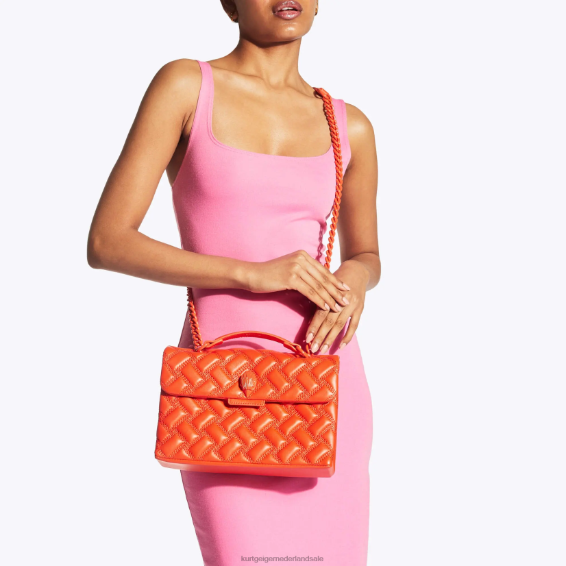 vrouwen Kurt Geiger N206R10 Londen kensington tas drenken oranje | Tassen