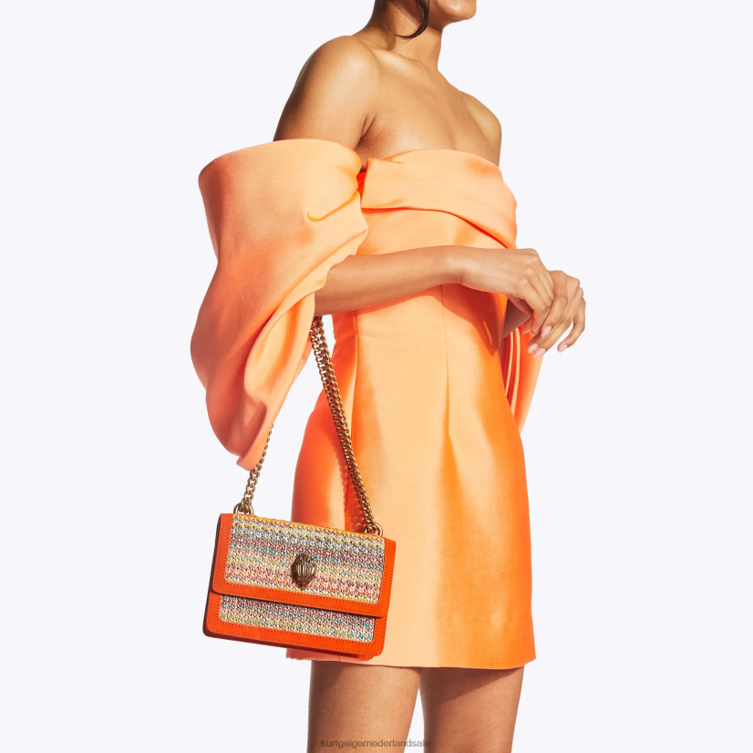 vrouwen Kurt Geiger N206R113 London Shoreditch kleine crossbody oranje | Tassen